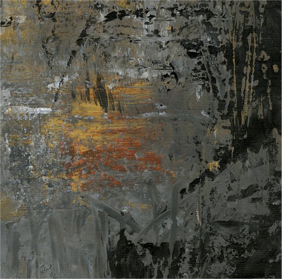 Whispers In The Dark 4  - Abstract Painting  by Kathy Morton Stanion