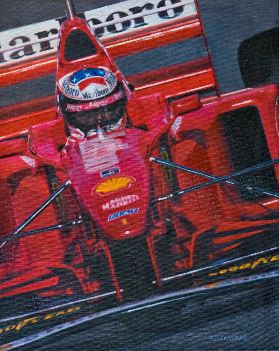 Photorealistic Oil Painting , Michael Schumacher By Alex Dewars, 16 X 20, Artwork For Sale On Artfinder