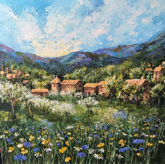 Springtime in Provence  -landscape painting