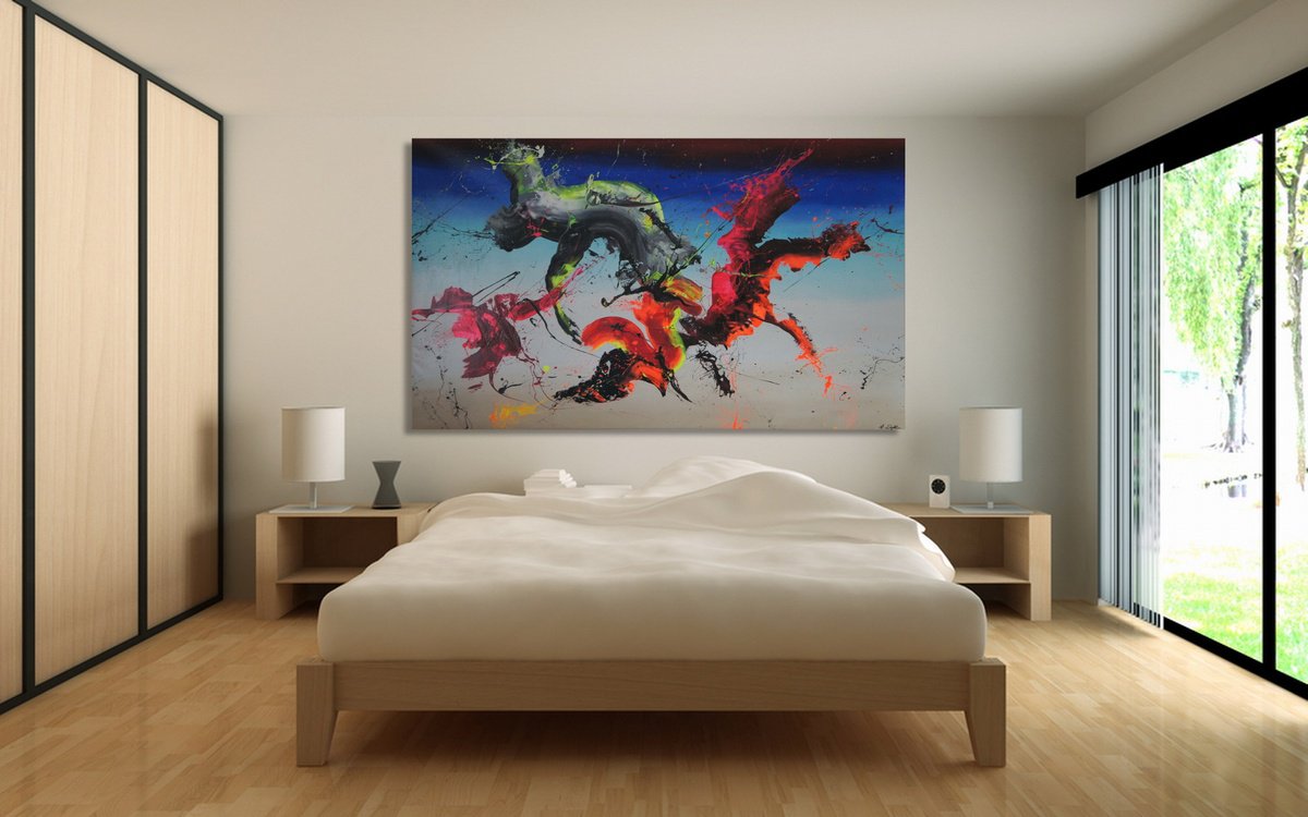 CANVAS ONLY -- Riders Of The Apocalypse (Spirits Of Skies 240024) (200x120cm) XXXL by Ansgar Dressler