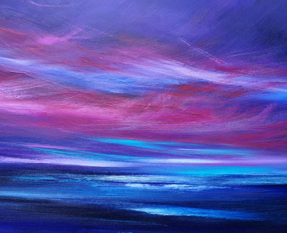 Magenta Dreaming - seascape, emotional, panoramic