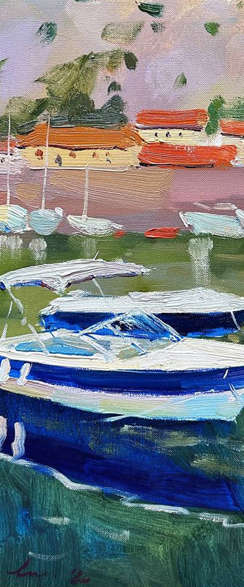 boat montenegro by Yuliia Pastukhova