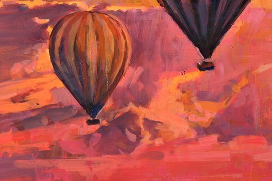 A sunset in Balloons