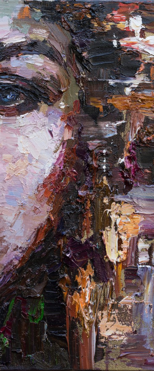 COMMISSION FOR Colleen - Woman Face Abstract Portrait by Anastasiia Valiulina
