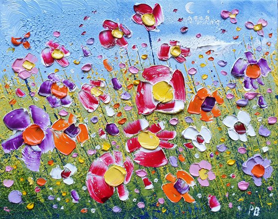 "Wild Meadow Flowers in Love"