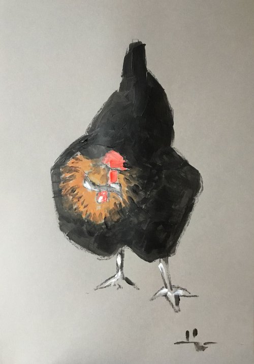Chicken Study 1 by Dominique Dève