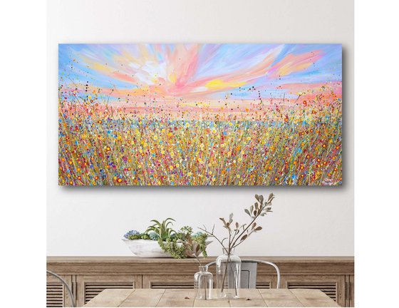 Wildflowers at Sunset