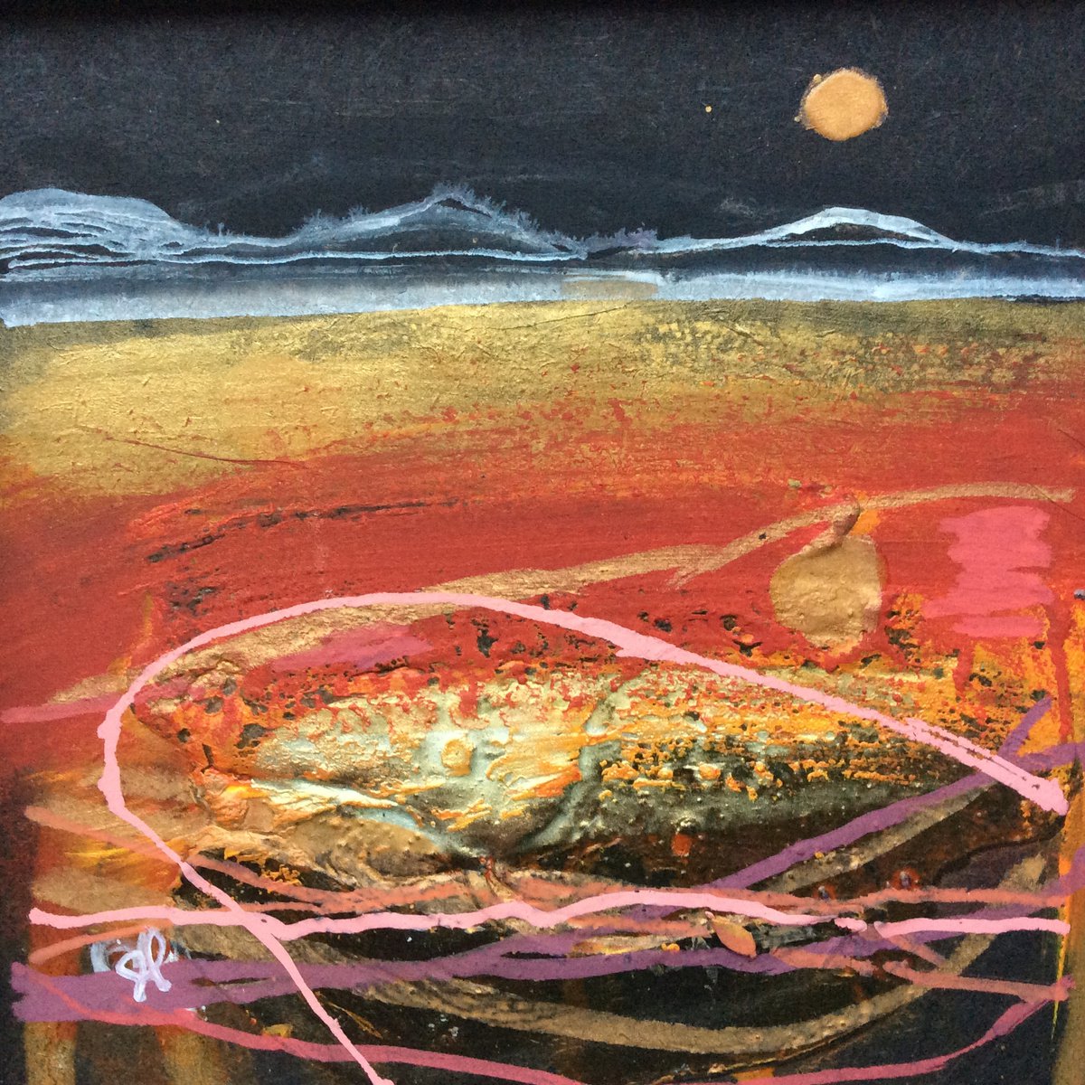 Gold moon by Gwen Fleming
