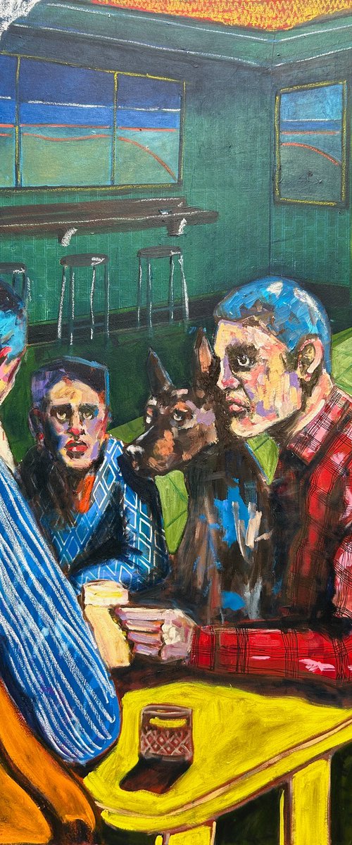 The dog loves a drink by Lee Ellis