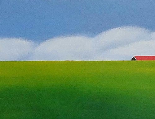 Polder in Zeeland (3) by Nelly van Nieuwenhuijzen