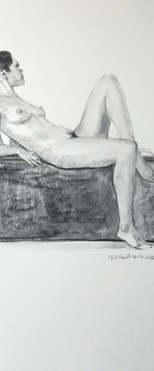 Reclining female nude by Rory O’Neill