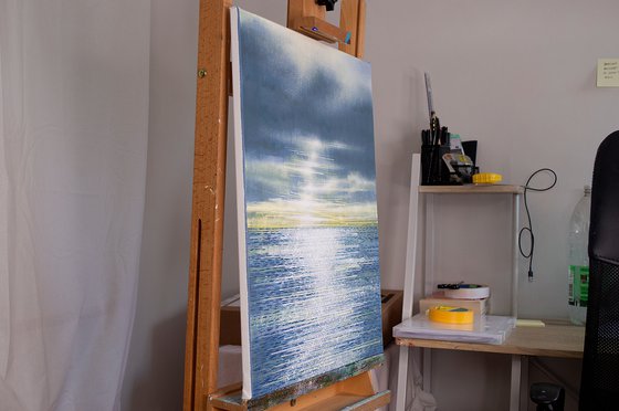 Seascape With Winter Sunset