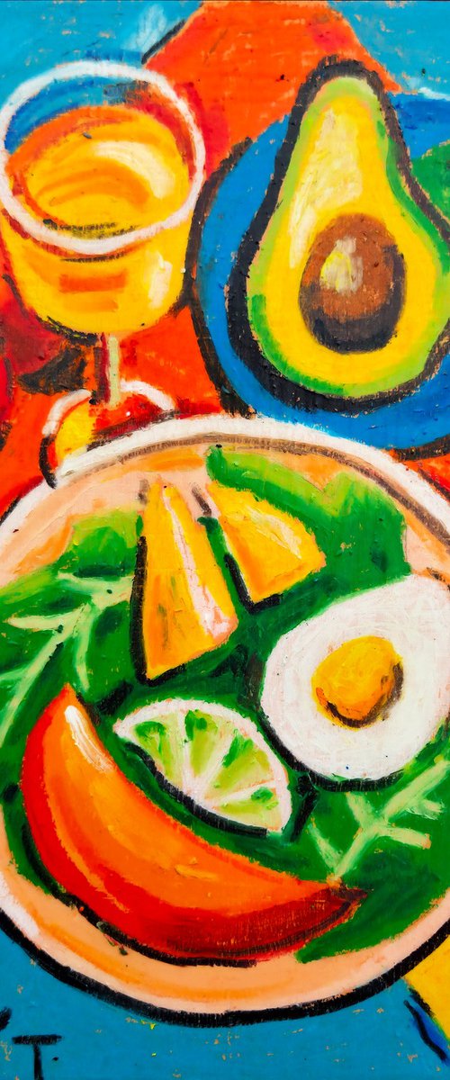 Colorful Feast – Contemporary Still Life by Yanina Tuyman