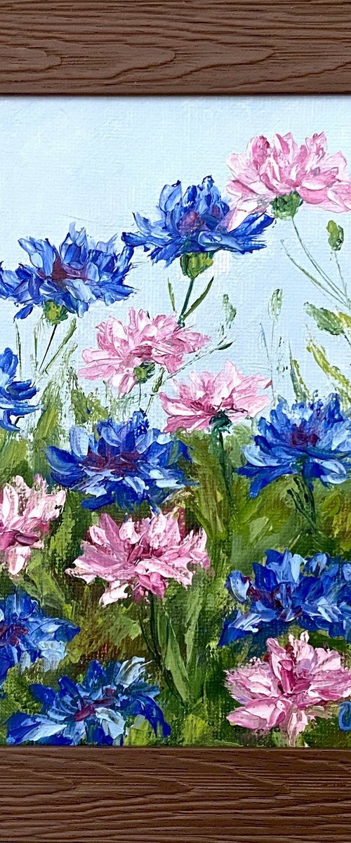 Cornflowers meadow by Olga Kurbanova