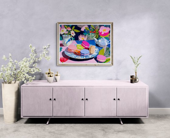 Macaroon Garden Tea