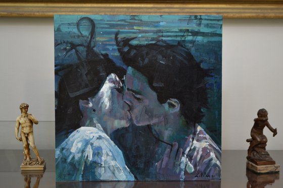 Kissing underwater