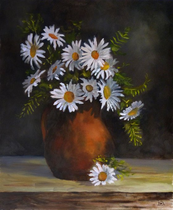 Daisies in a Pot