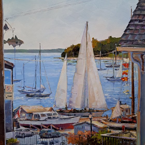 Summer day in Lunenburg  (24x24x1.5")