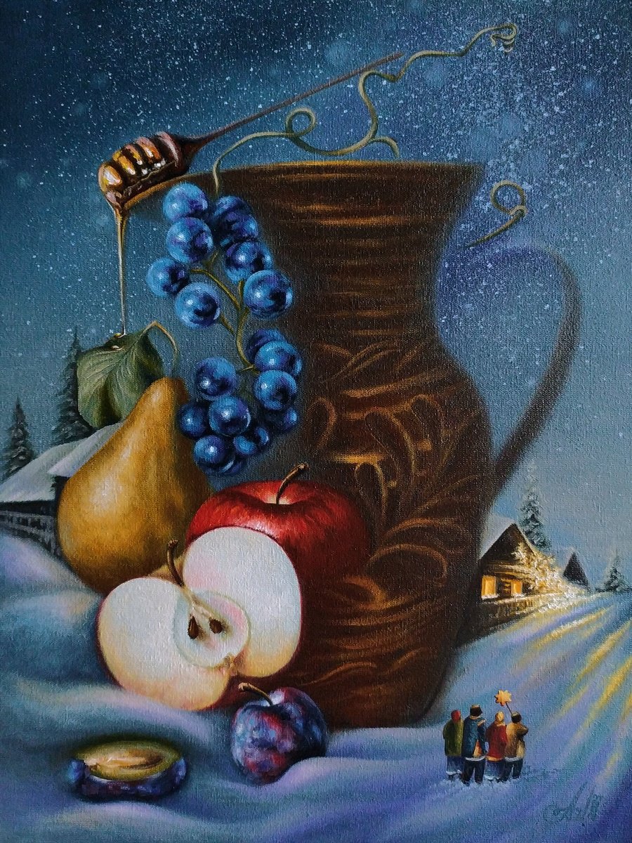 Ukrainian Christmas. Uzvar [U’zvar] (The original is available for shipment from January 7... by Anna Shabalova