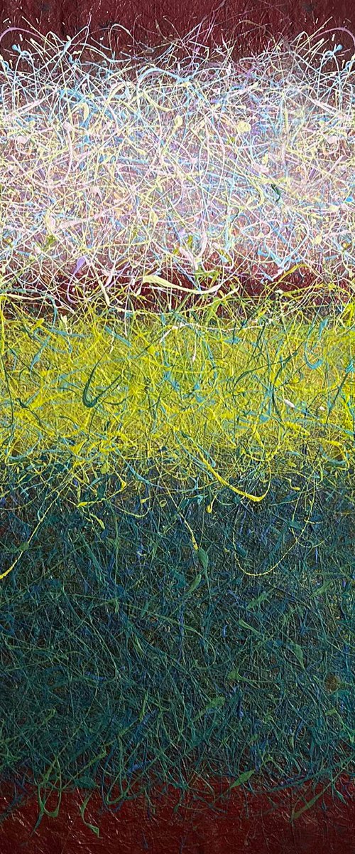 Splashes. Green and Chocolate by Nadiia Antoniuk