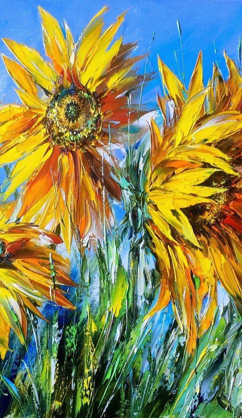 Sunflowers by Olena  Romanenko