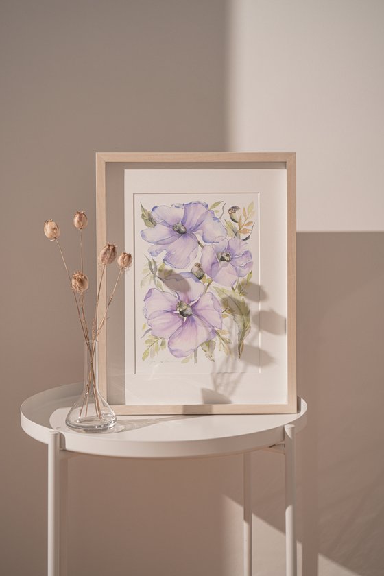 Pastel purple Anemone bouquet