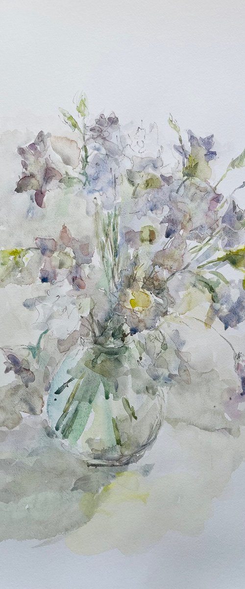 Blue bells 19,7x25,6 in by Elena Klyan