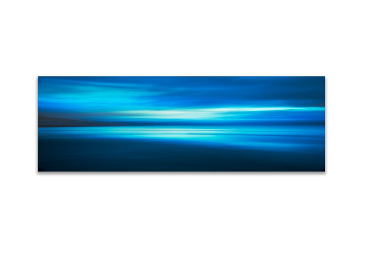 Impressionistic Photograph , Infinitely Blue By Lynne Douglas, 94 X 34, Artwork For Sale On Artfinder