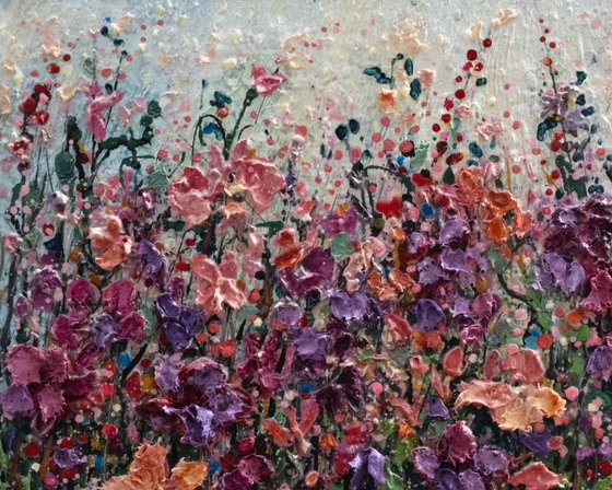 Impressionist Flower Field Art