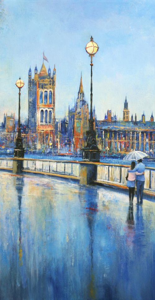 London In The Rain by Behshad Arjomandi