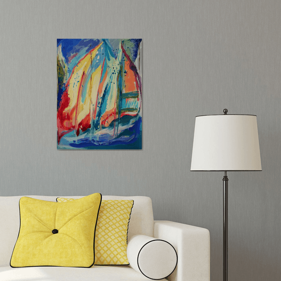 Abstract Sailing Joy