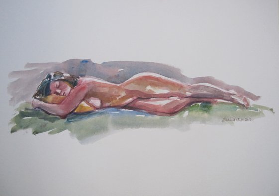 reclining female nude