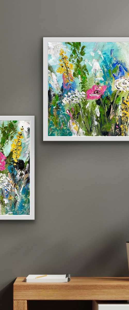 The Colours of Spring Diptych by Pooja Verma