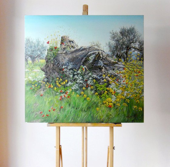 "Spring Day" Large Oil Painting
