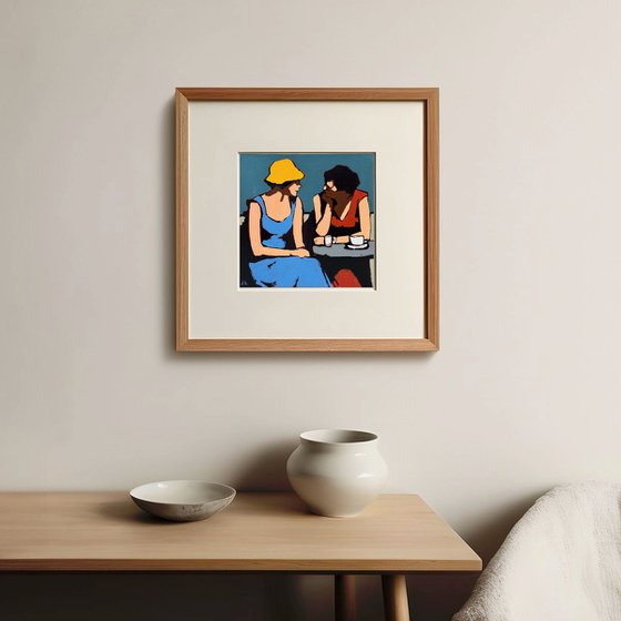 Woman in Yellow Hat - Original Painting Small