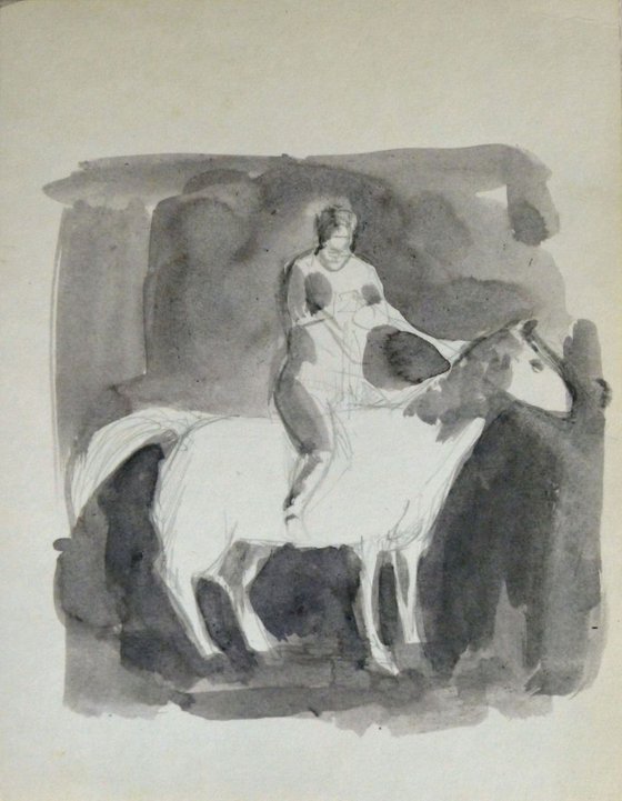 Rider 5, 23x17 cm