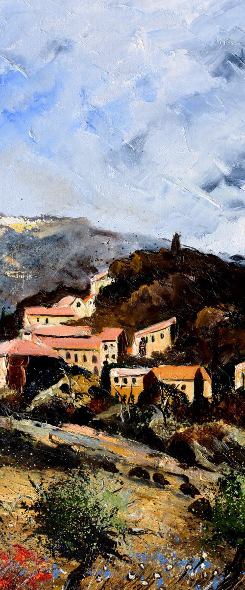 Village  in Provence by Pol Henry Ledent