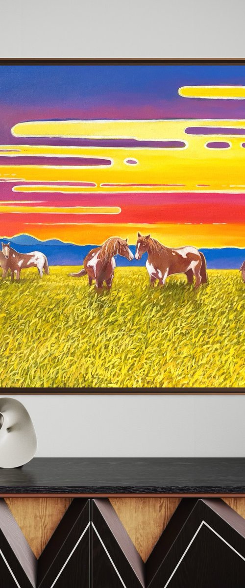 Horses in Harmony by Volodymyr Smoliak