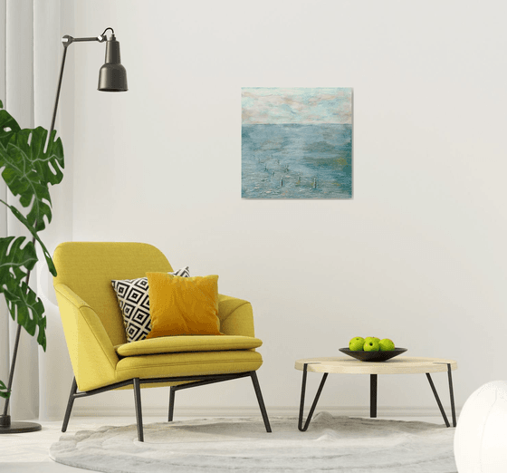 THE OYSTER PARK.70X70cm.3D canvas.