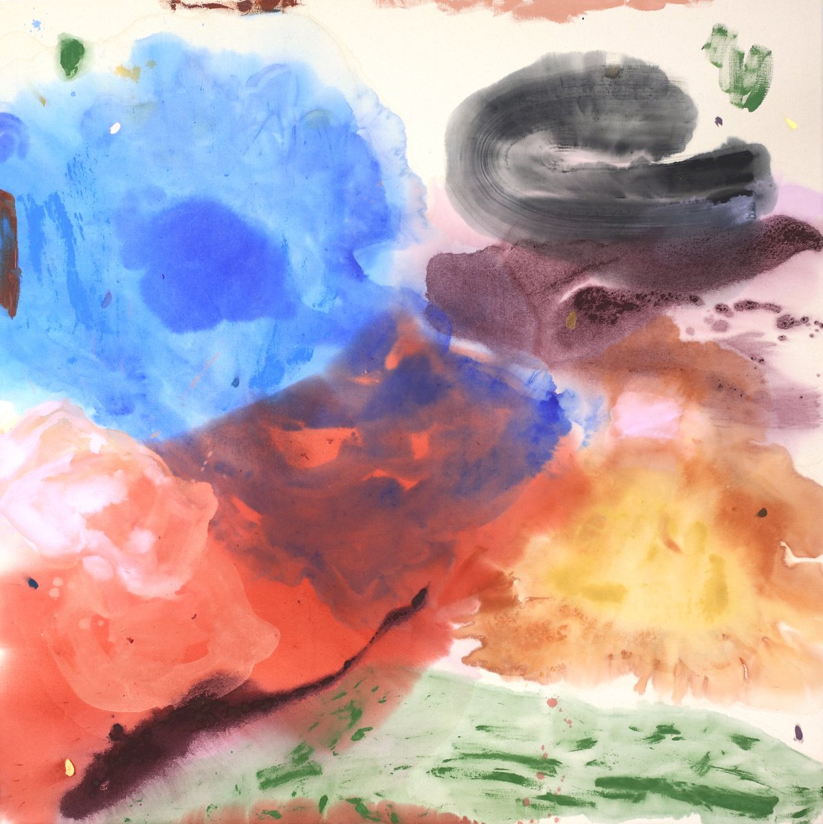 Organic Abstract Acrylic Painting By Melissa Mcgill, 48 X 48", Get Up And Dance, Original Artwork