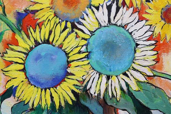 Sunflowers with Lemon