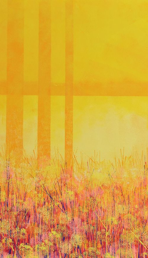 By the lake in golden light by Marc Todd
