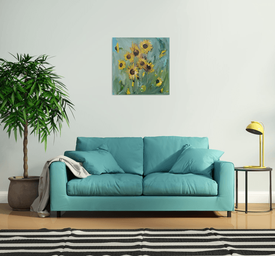 Sunflowers in Motion
