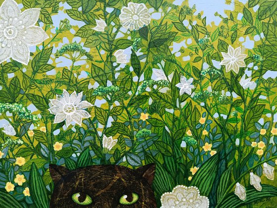 I walk in the garden all day