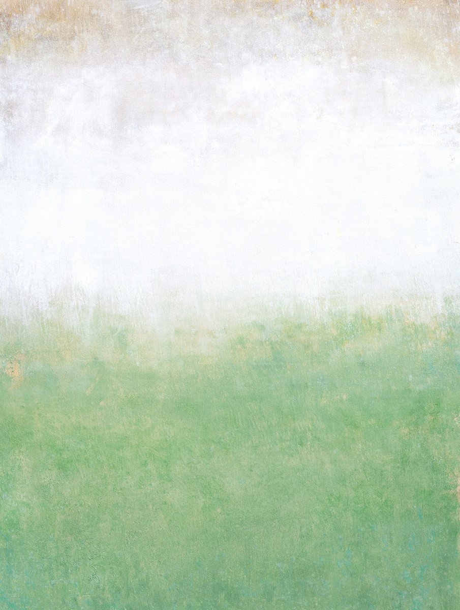 Organic Abstract Acrylic Painting By Don Bishop, 36 X 48, Green Meadow 250506, Original Artwork