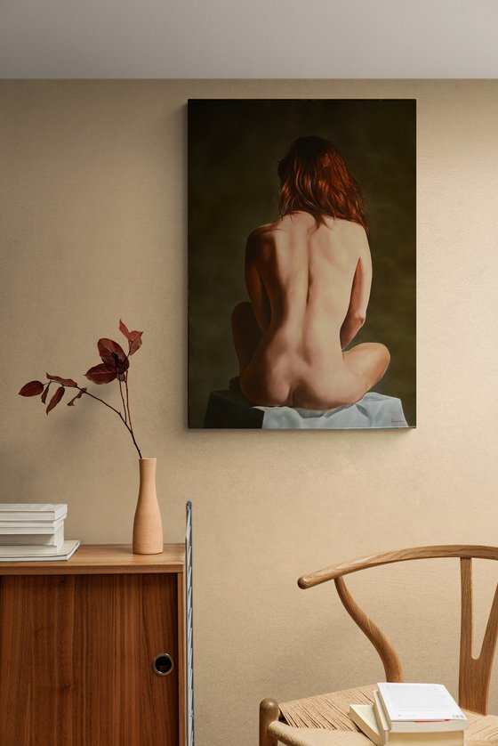 Nude from behind