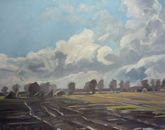 Winter fields at Wijster, Drenthe