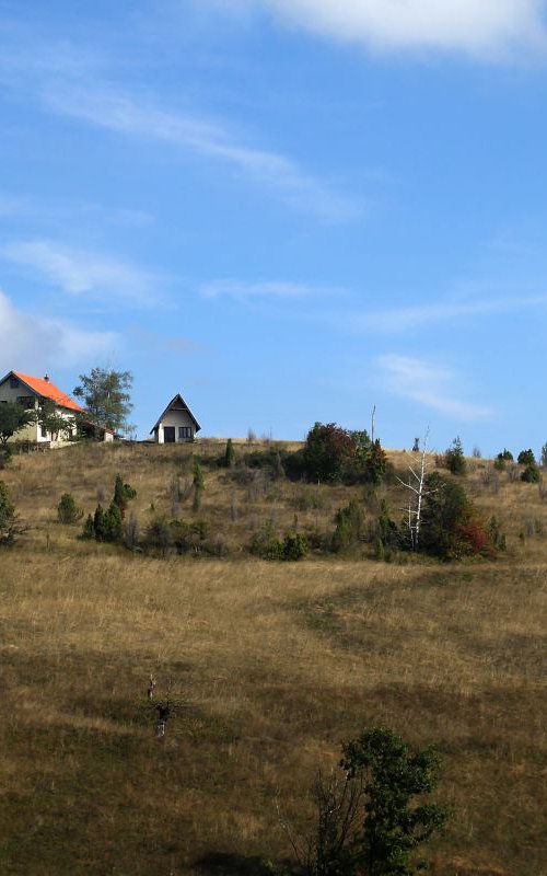 Houses in the mountains by Sonja  Čvorović