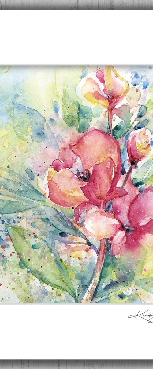 Alluring Blooms 1 - Flower Painting by Kathy Morton Stanion by Kathy Morton Stanion