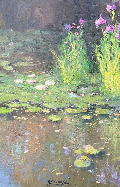 Water Lilies and Irises by Andrii Kovalyk